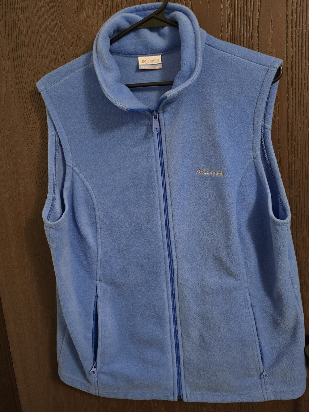 Columbia Blue Women's Full-Zip Fleece Vest